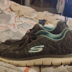 Skechers Black and Blue Sneakers